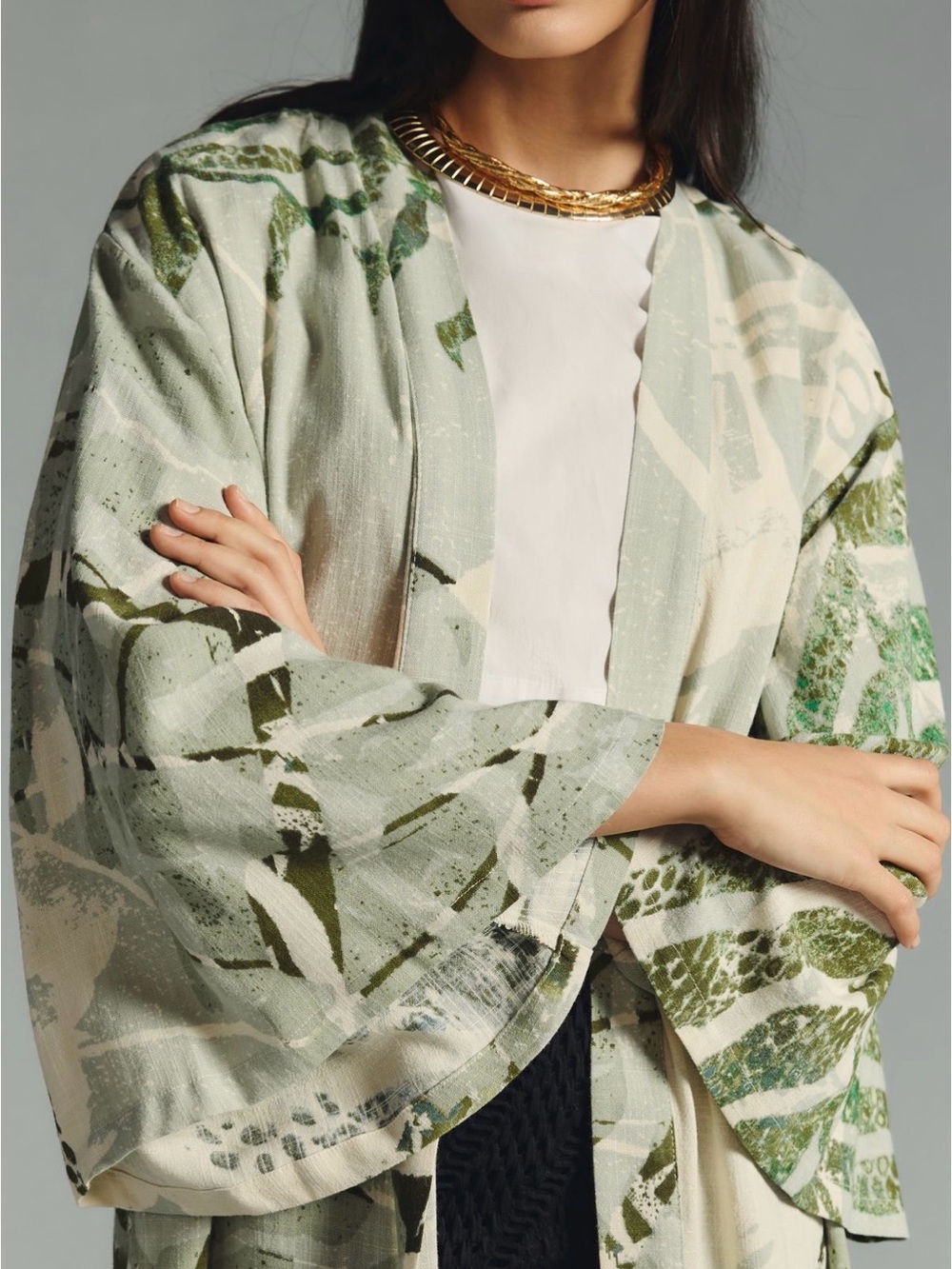 EUC Long-Sleeve Graphic Duster
